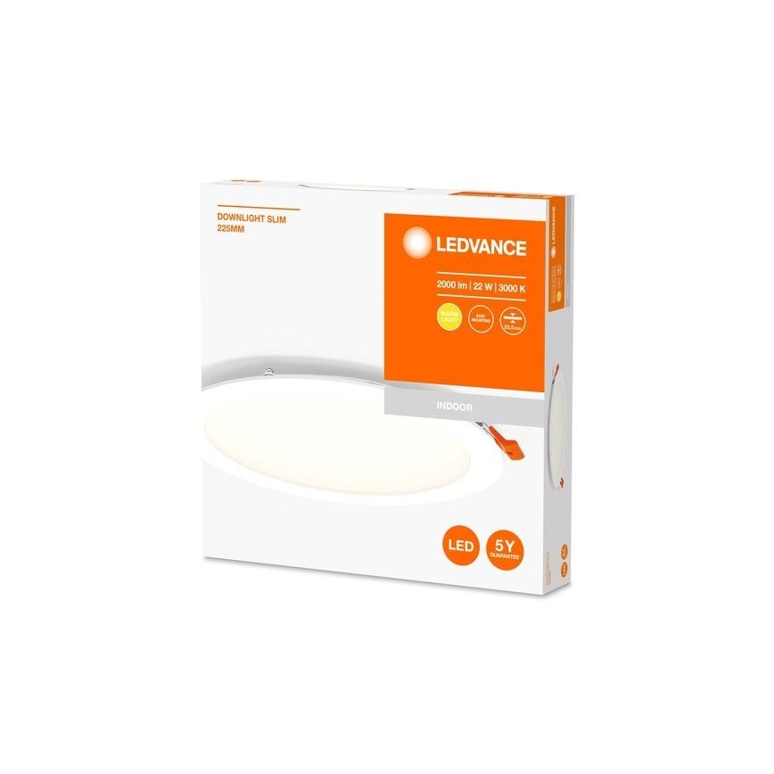 Ledvance - LED upphängd taklampa  SLIM LED/22W/230V 3000K