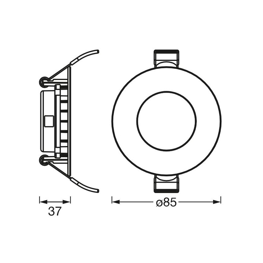Ledvance - LED upphängd taklampa SLIM LED/4,5W/230V 3000K