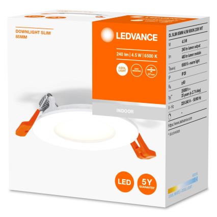 Ledvance - LED upphängd taklampa  SLIM LED/4,5W/230V 6500K