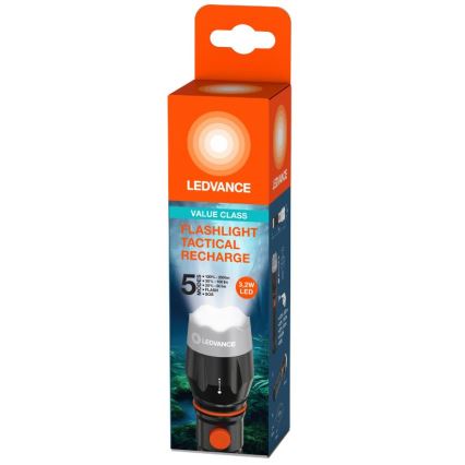 Ledvance - LED uppladdningsbar ficklampa FLASHLIGHT LED/3,2W/5V 1500mAh
