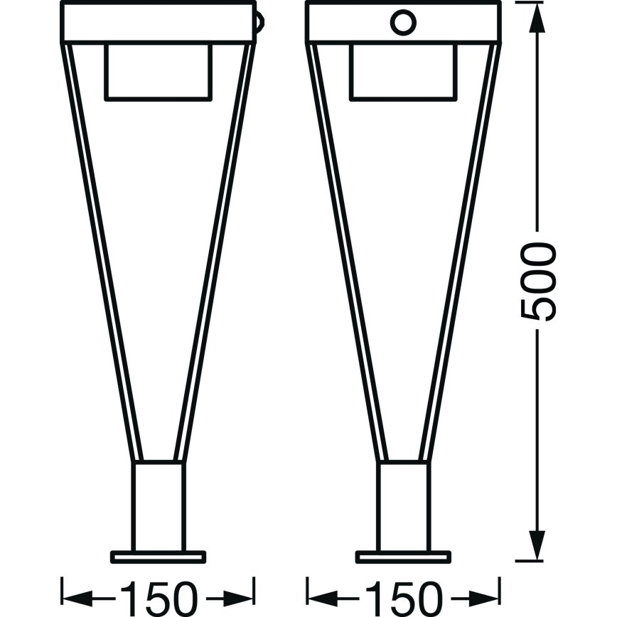 Ledvance - LED Utomhus solarlampa med sensor BOUQUET LED/6W/3,7V 2200 mAh IP44
