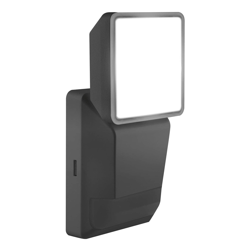 Ledvance -LED Utomhus Väggbelysning med sensor  SPOT LED/8W/230V IP55 svart