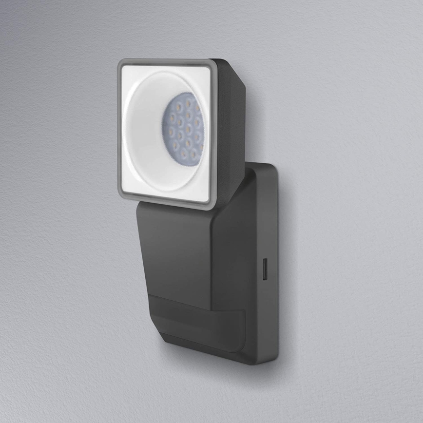 Ledvance -LED Utomhus Väggbelysning med sensor  SPOT LED/8W/230V IP55 svart