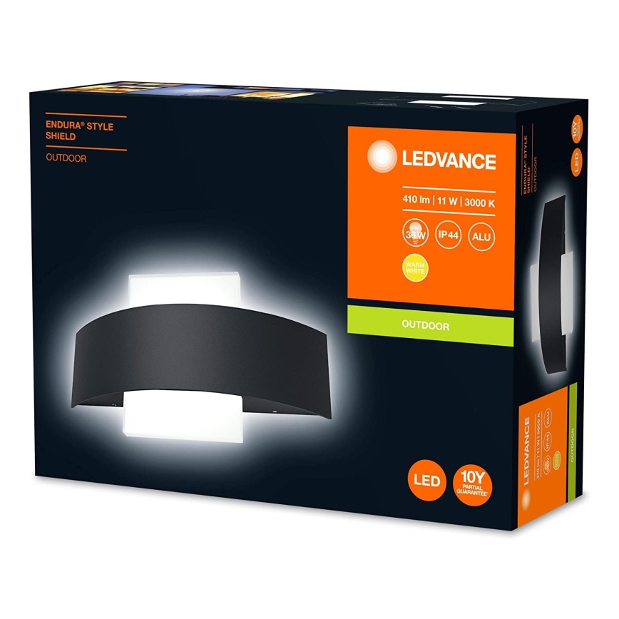 Ledvance - LED Utomhus Väggbelysning SHIELD LED/11W/230V IP44