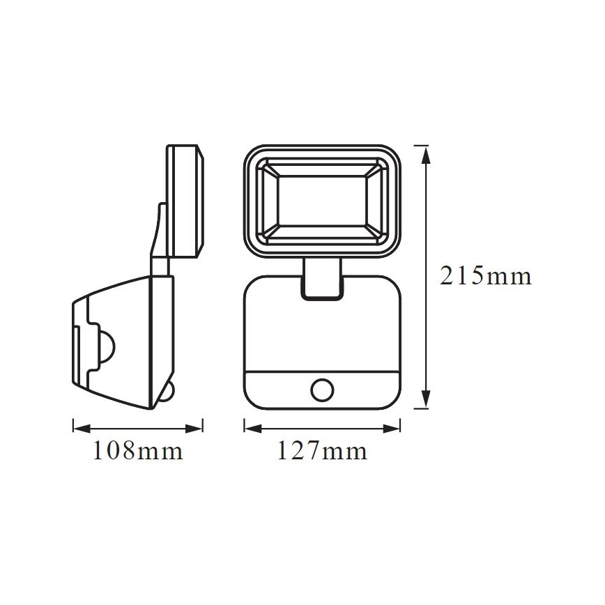 Ledvance - LED Utomhus vägglampa med sensor BATTERY LED/4W/4xD IP54
