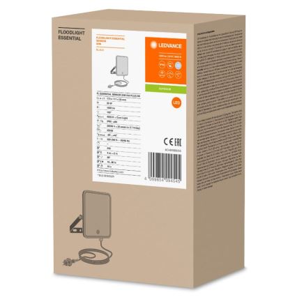 Ledvance - LED Väggstrålkastare för utomhusbruk med sensor FLOODLIGHT LED/20W/230V IP65