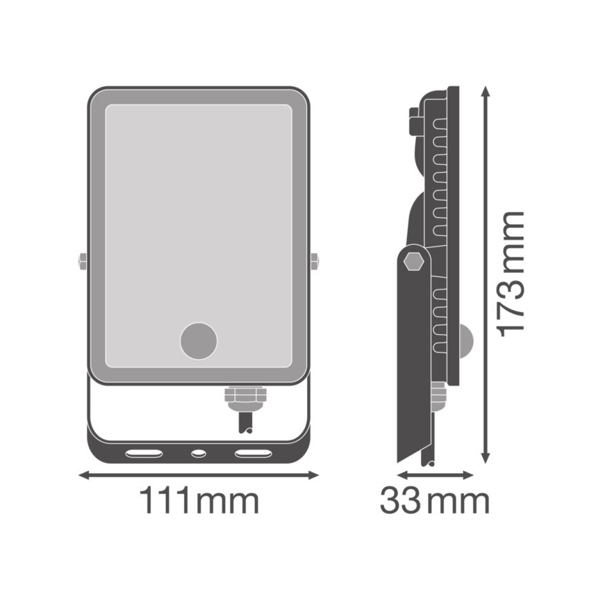 Ledvance - LED Väggstrålkastare för utomhusbruk med sensor FLOODLIGHT LED/20W/230V IP65
