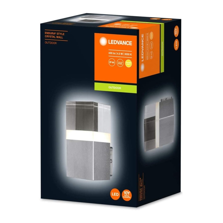 Ledvance - LED utomhusväggarmatur CRYSTAL LED/4,5W/230V IP44