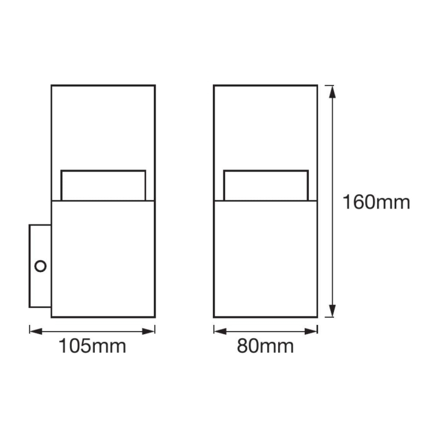 Ledvance - LED utomhusväggarmatur CRYSTAL LED/4,5W/230V IP44
