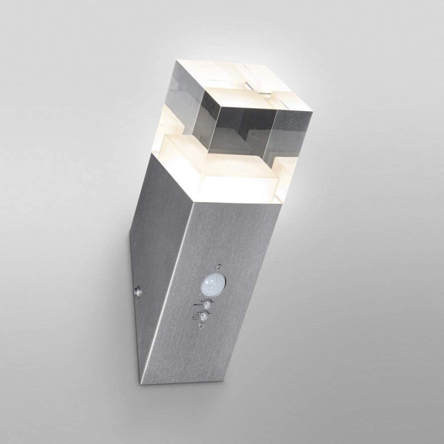 Ledvance - LED-utomhusväggarmatur med sensor CRYSTAL LED/5W/230V IP44