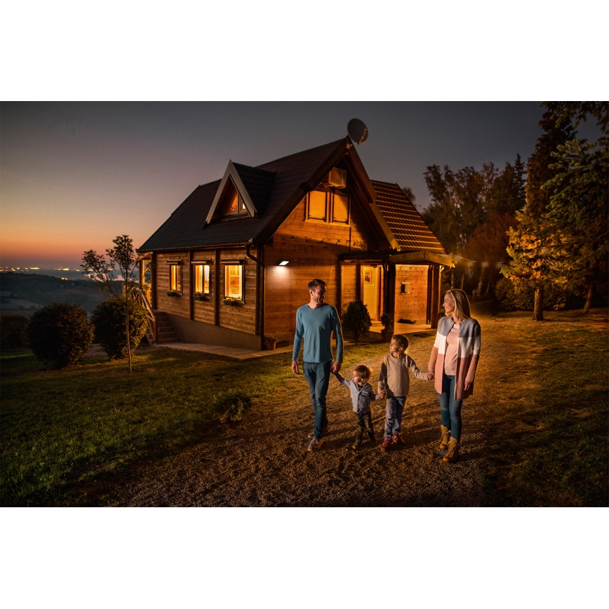 Ledvance - LED utomhusväggstrålkastare med rörelse- och skymningssensor FLOODLIGHT LED/30W/230V IP65