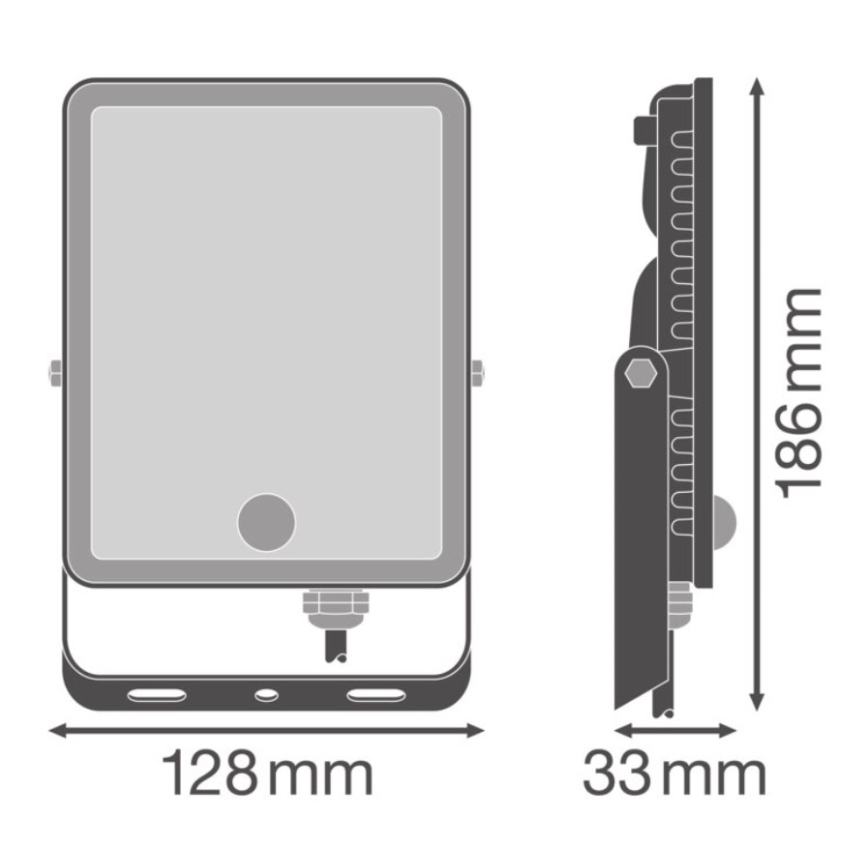 Ledvance - LED utomhusväggstrålkastare med rörelse- och skymningssensor FLOODLIGHT LED/30W/230V IP65