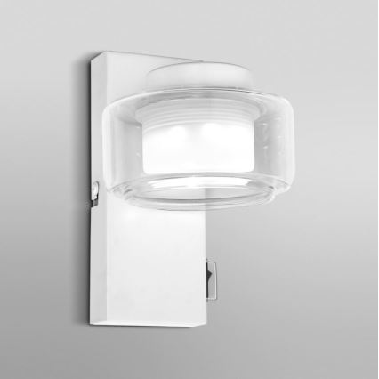 Ledvance - LED Vägglampa för badrum ORBIS FLAME LED/5,5W/230V 3000/4000K IP44 vit