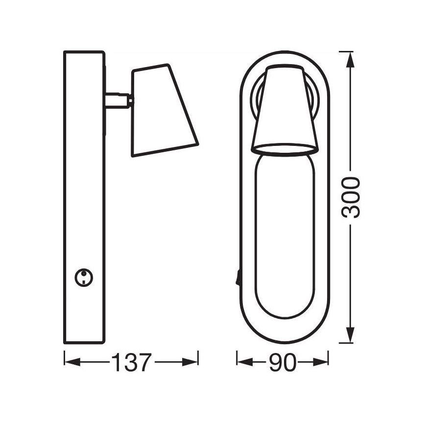 Ledvance - LED väggspotlight DECOR NEPTUNE LED/13W/230V