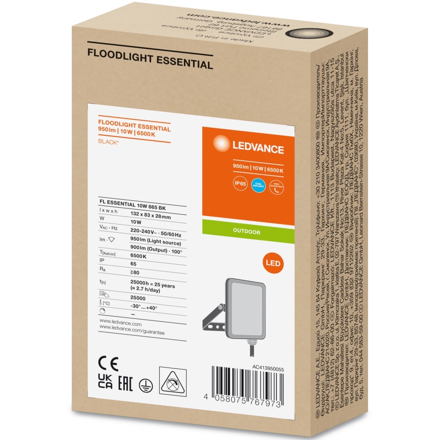 Ledvance - LED Väggstrålkastare för utomhusbruk FLOODLIGHT LED/10W/230V 6500K IP65