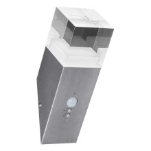 Ledvance - LEDUtomhus Väggbelysning med sensor Kristall 1xLED/5W/230V IP44