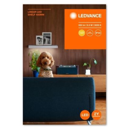 Ledvance - Hylla med LED-belysning LINEAR LED/6,5W/230V 40 cm IP44