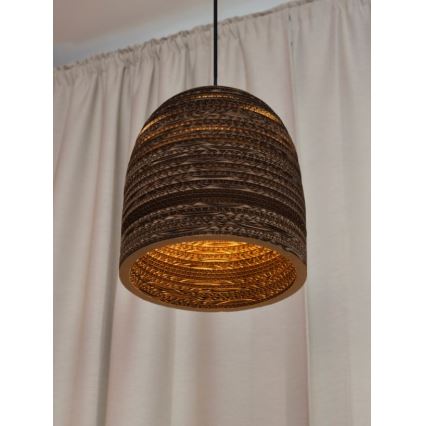 Ledvance - Ljuskrona med textilsladd DECOR CARDBOARD 1xE27/15W/230V diameter 25 cm