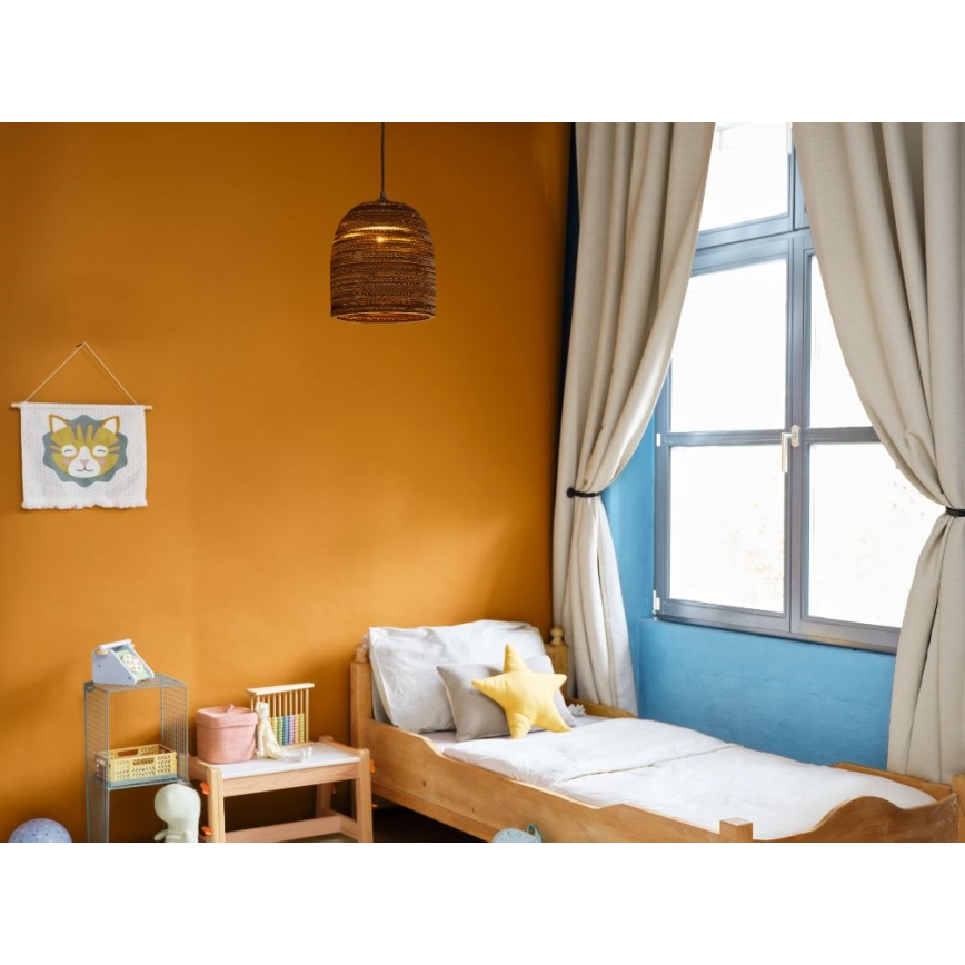 Ledvance - Ljuskrona med textilsladd DECOR CARDBOARD 1xE27/15W/230V diameter 25 cm