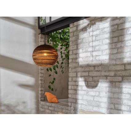 Ledvance - Ljuskrona med textilsladd DECOR CARDBOARD 1xE27/15W/230V diameter 26 cm