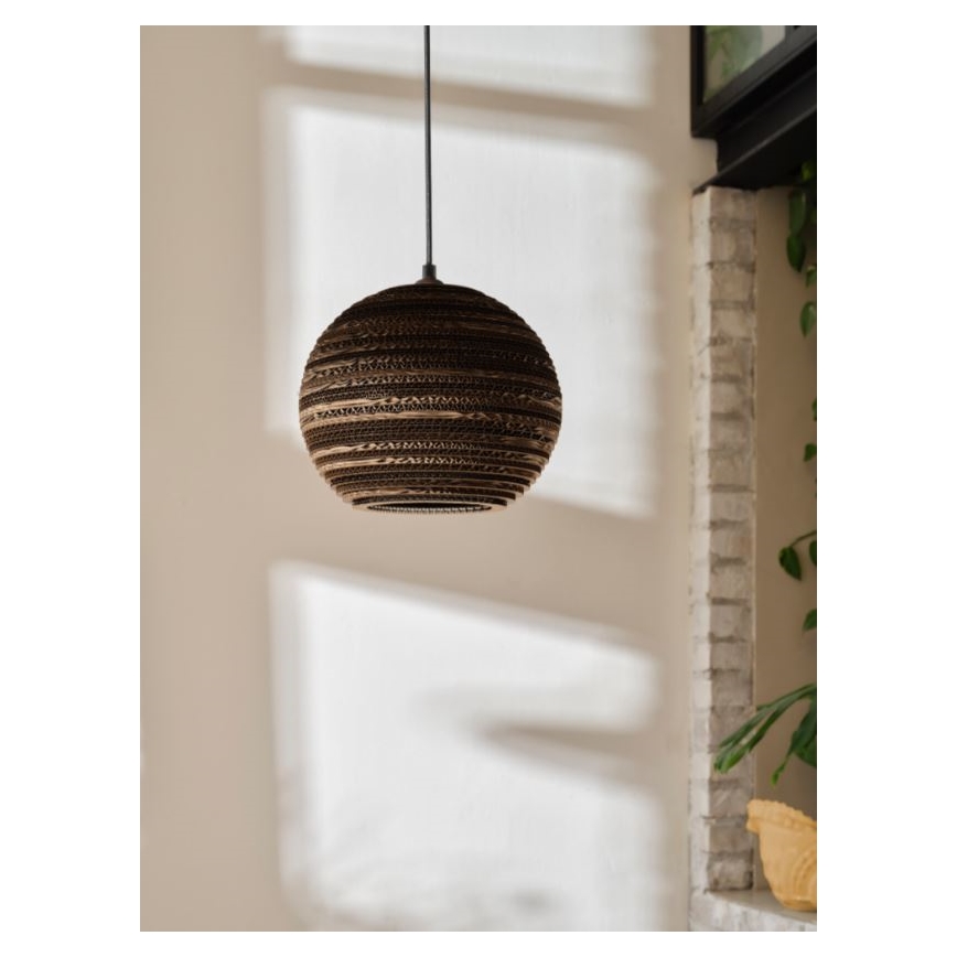 Ledvance - Ljuskrona med textilsladd DECOR CARDBOARD 1xE27/15W/230V diameter 26 cm