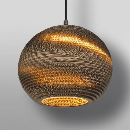 Ledvance - Ljuskrona med textilsladd DECOR CARDBOARD 1xE27/15W/230V diameter 26 cm