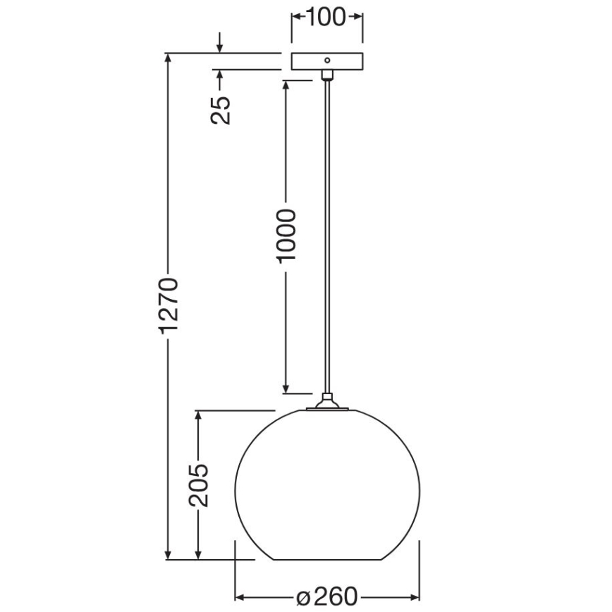 Ledvance - Ljuskrona med textilsladd DECOR CARDBOARD 1xE27/15W/230V diameter 26 cm
