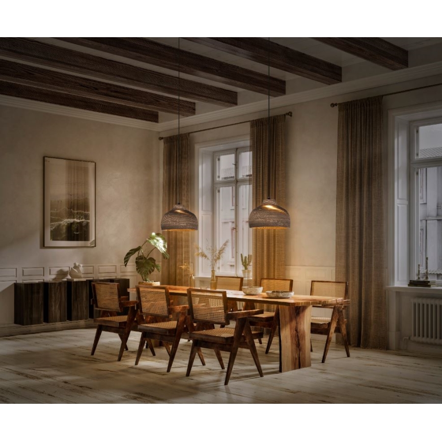 Ledvance - Ljuskrona med textilsladd DECOR CARDBOARD 1xE27/15W/230V diameter 36 cm