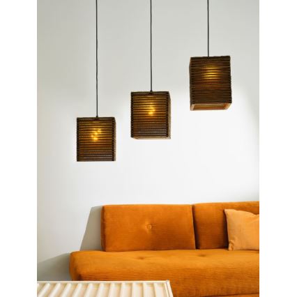 Ledvance - Ljuskrona med textilsladd DECOR CARDBOARD 3xE27/15W/230V