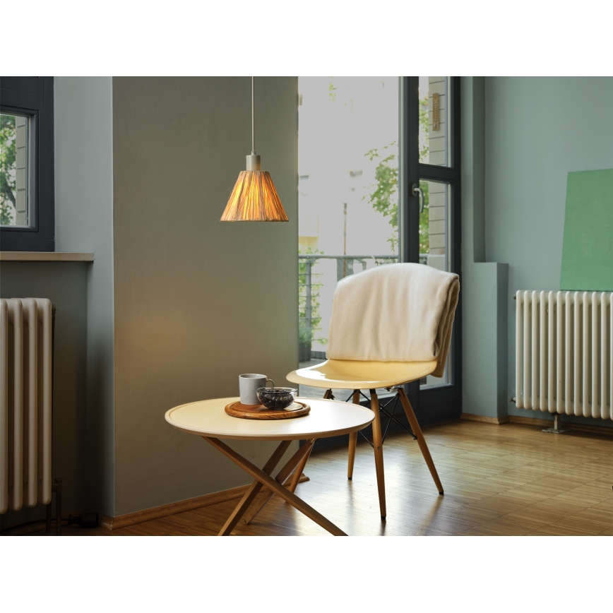 Ledvance - Ljuskrona med textilsladd DECOR RAFFIA 1xE27/15W/230V