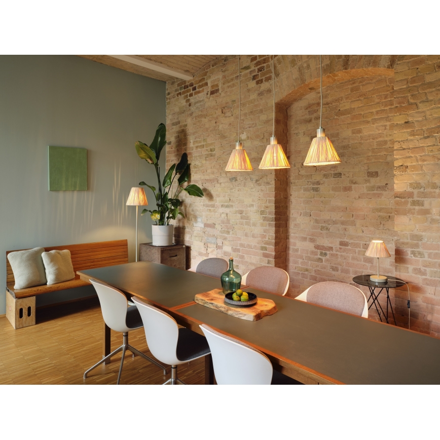 Ledvance - Ljuskrona med textilsladd DECOR RAFFIA 1xE27/15W/230V