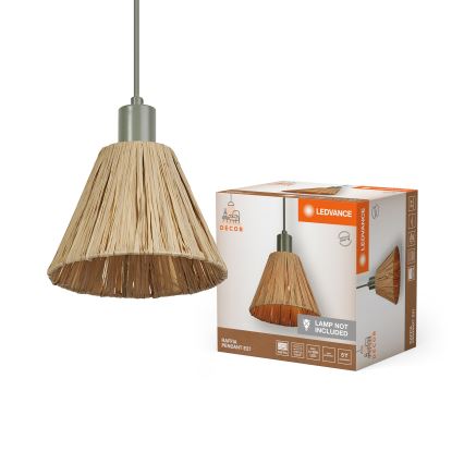 Ledvance - Ljuskrona med textilsladd DECOR RAFFIA 1xE27/15W/230V