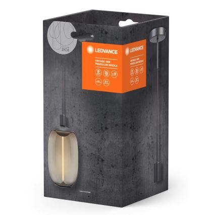 Ledvance - Ljuskrona med textilsladd PENDULUM NEEDLE 1xE27/15W/230V