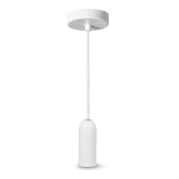 Ledvance - Ljuskrona med textilsladd PENDULUM ROUND 1xE27/15W/230V vit