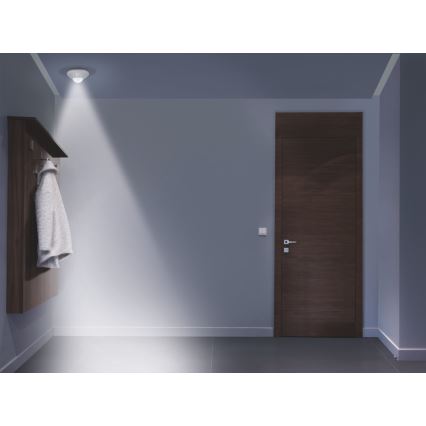 Ledvance - LED Orienteringslampa med sensor NIGHTLUX LED/1,7W/3xAA 4000K