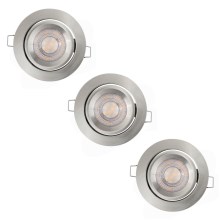 Ledvance - SET 3x LED Dimbart infällt ljus SIMPLE LED / 4,9W / 230V