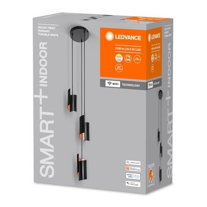 Ledvance - LED Dimbar taklampa SMART+ DECOR 3xLED/8W/230V svart Wi-Fi