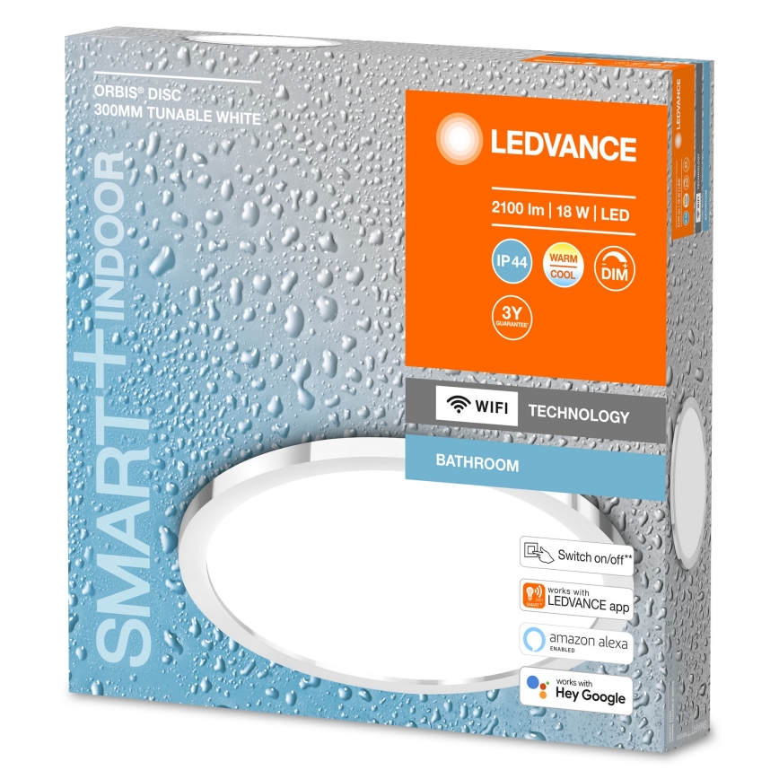 Ledvance - SMART+ DISC LED dimbar badrumslampa LED/18W/230V 3000-6500K Wi-Fi IP44