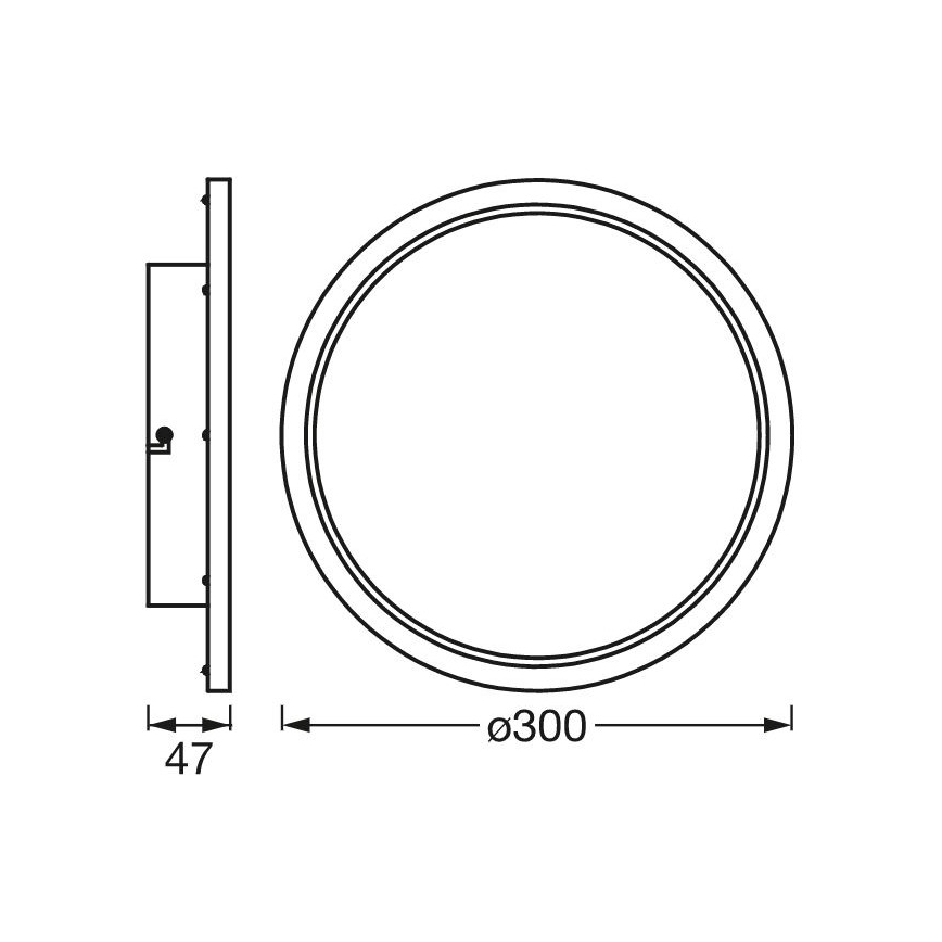 Ledvance - SMART+ DISC LED dimbar badrumslampa LED/18W/230V 3000-6500K Wi-Fi IP44