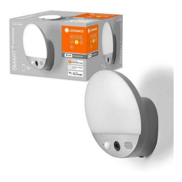 Ledvance - SMART+ LED utomhusvägglampa med sensor och kamera LED/15W/230V Wi-Fi IP44