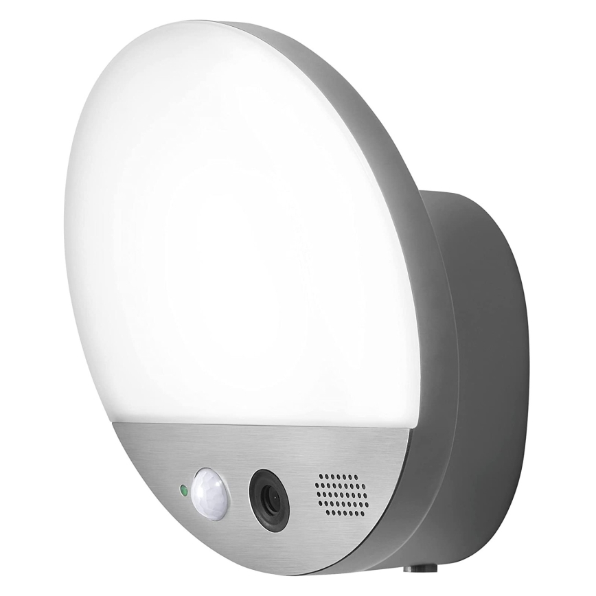 Ledvance - SMART+ LED utomhusvägglampa med sensor och kamera LED/15W/230V Wi-Fi IP44