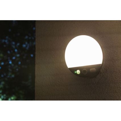 Ledvance - SMART+ LED utomhusvägglampa med sensor och kamera LED/15W/230V Wi-Fi IP44