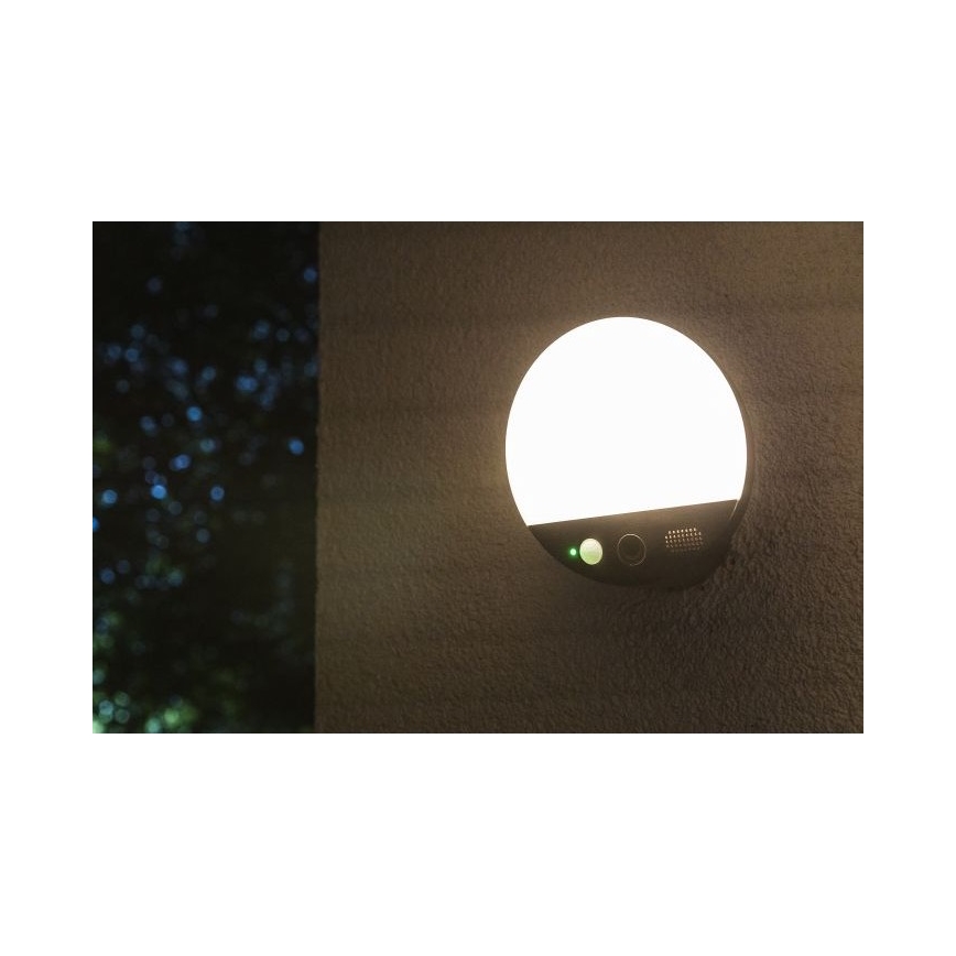 Ledvance - SMART+ LED utomhusvägglampa med sensor och kamera LED/15W/230V Wi-Fi IP44