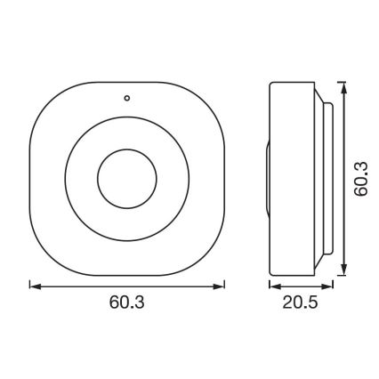Ledvance - Smart rörelsesensor SMART+ 3,7V 500 mAh Wi-fi