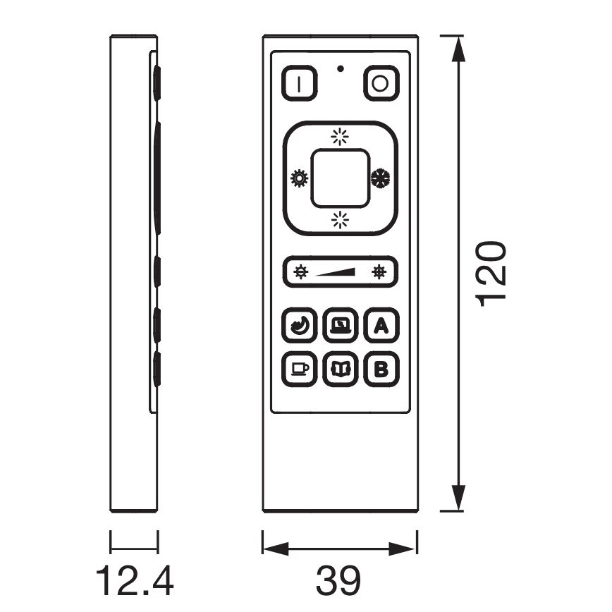 Ledvance - SMART+ Wi-Fi fjärrkontroll 6600 mAh svart