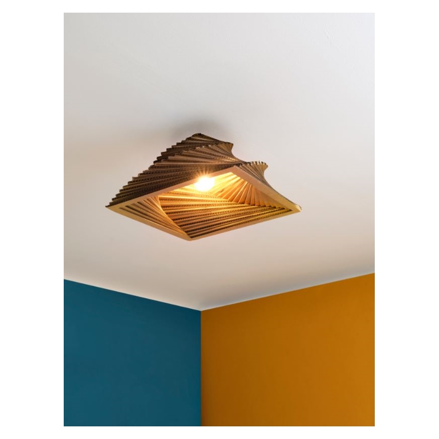 Ledvance - Taklampa DECOR CARDBOARD 1xE27/15W/230V 40x40 cm