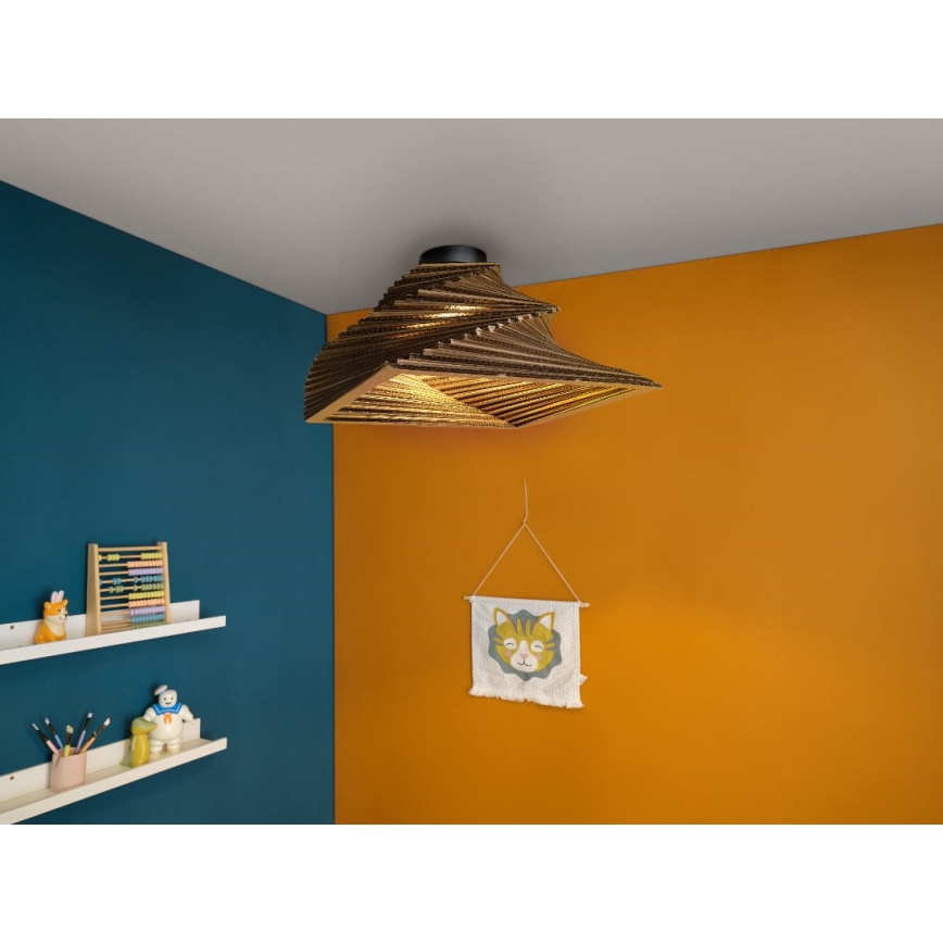 Ledvance - Taklampa DECOR CARDBOARD 1xE27/15W/230V 40x40 cm