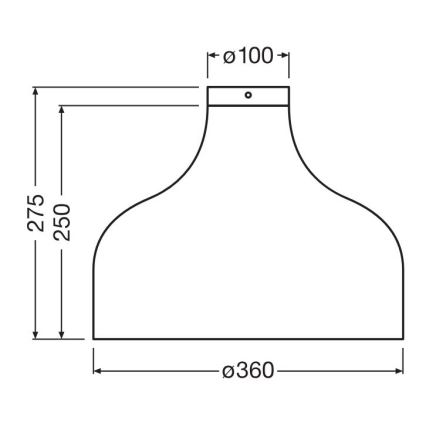 Ledvance - Taklampa DECOR CARDBOARD 1xE27/15W/230V diameter 36 cm