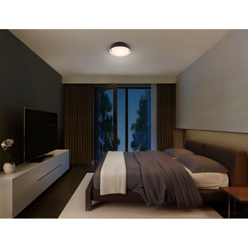 Ledvance - Taklampa ORBIS MADRID 2xE27/10W/230V svart