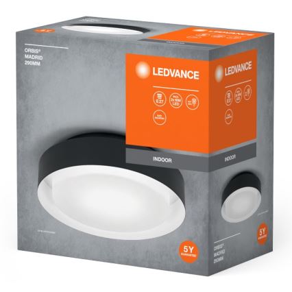 Ledvance - Taklampa ORBIS MADRID 2xE27/10W/230V svart